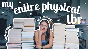 ALL OF MY UNREAD BOOKS | my entire physical TBR 2022 (160+ books)✨