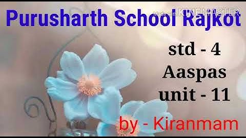 Std.4 || Aaspas unit.11 || Part.1 || By.Kiran Dangar.