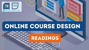 Planning Online Courses with 7RD2: Reading Activities