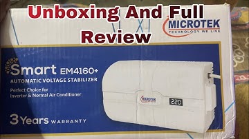 Microtek Smart EM4160+ AC Voltage Stabilizer Unboxing And Full Review