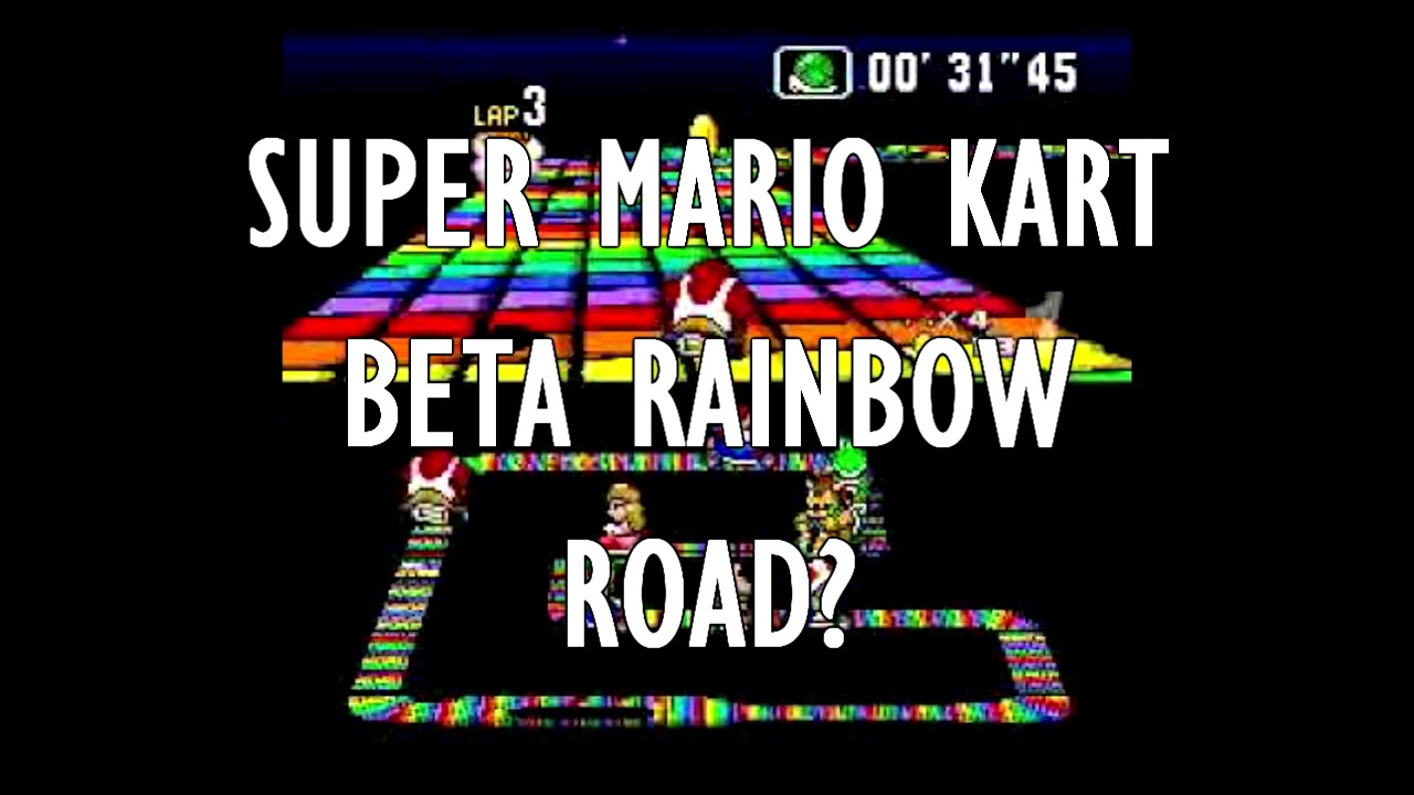 Beta Rainbow Road?? Super Mario Kart Music Extended YouTube
