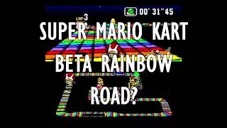 Beta Rainbow Road?? - Super Mario Kart Music Extended
