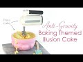 Anti-Gravity Baking Themed Illusion Hand Mixer Cake Tutorial - Plus Celebrating 100k