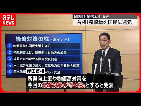 【「年収の壁」対策】来月から実施へ 岸田首相「税収増を国民に還元」