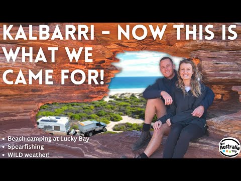 Kalbarri - This is Travelling WA! Lucky Bay Beach Camping, Spearfishing and WILD Weather! [EP27]