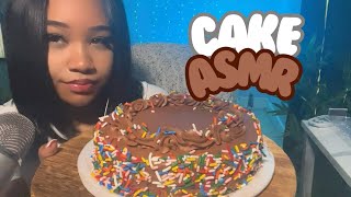 ASMR Eating Chocolate Cake 🍰🍫(cake eating sounds + mouth sounds )