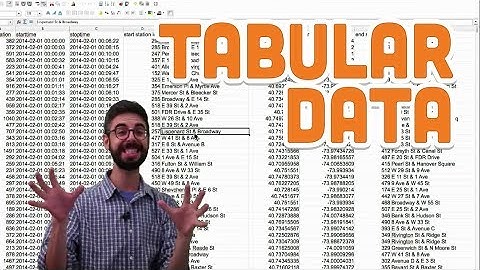 13.5: Tabular Data - Processing Tutorial