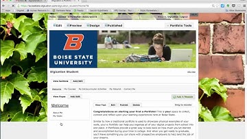 Creating Your e Portfolio Using the My Academic Journey Template