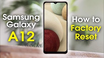 Samsung Galaxy A12 How to Reset Back to Factory Settings | Erase Data