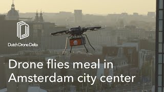 Food delivery by Drone in Amsterdam   JustEat Takeaway.com & Dutch Drone Delta