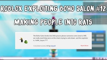 ROBLOX EXPLOITING #12 I Boho Salon Crushed