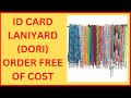 Order Laniyard 16mm and 20mm Sample Free of Cost Fly I Card