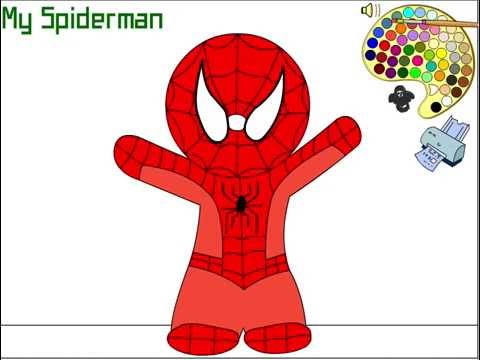 Juego Para Pintar A Spiderman El Hombre Arana Youtube