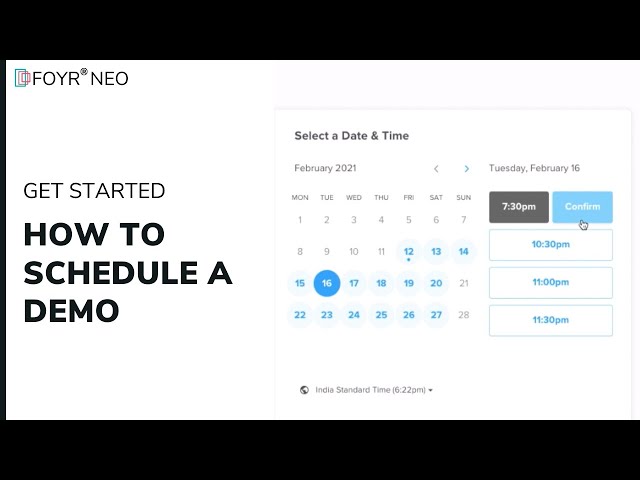 How to Schedule a Demo | Foyr Neo