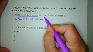 Geometry Lesson 2-3 (Part I) Conditional Statements