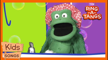Bath Song | Ring-a-Tangs Kids Puppet Show | Fun Learning Songs with Monkeys