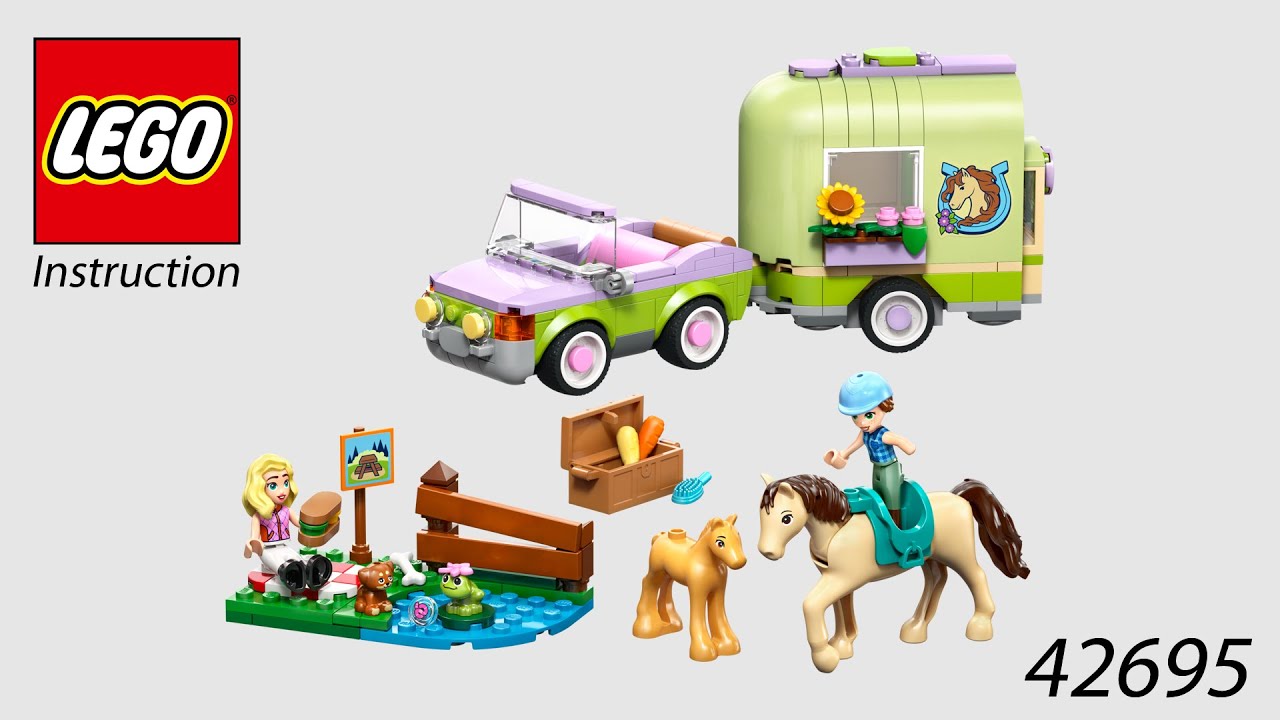 LEGO Instruction - Friends - 42695 - Horse & Baby Foal Trailer