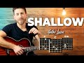 Shallow guitar tutorial lady gaga and bradley cooper easy chords guitar lesson