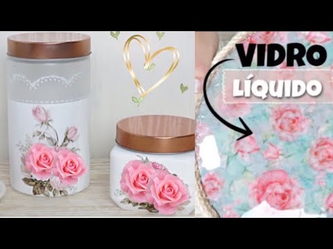 Faça você mesmo ideia de decoração simples e fácil - Diy plastico e vidros faça vc mesmo