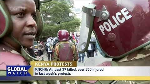 Protesters call for president to resign in new round of  demonstration in Kenya