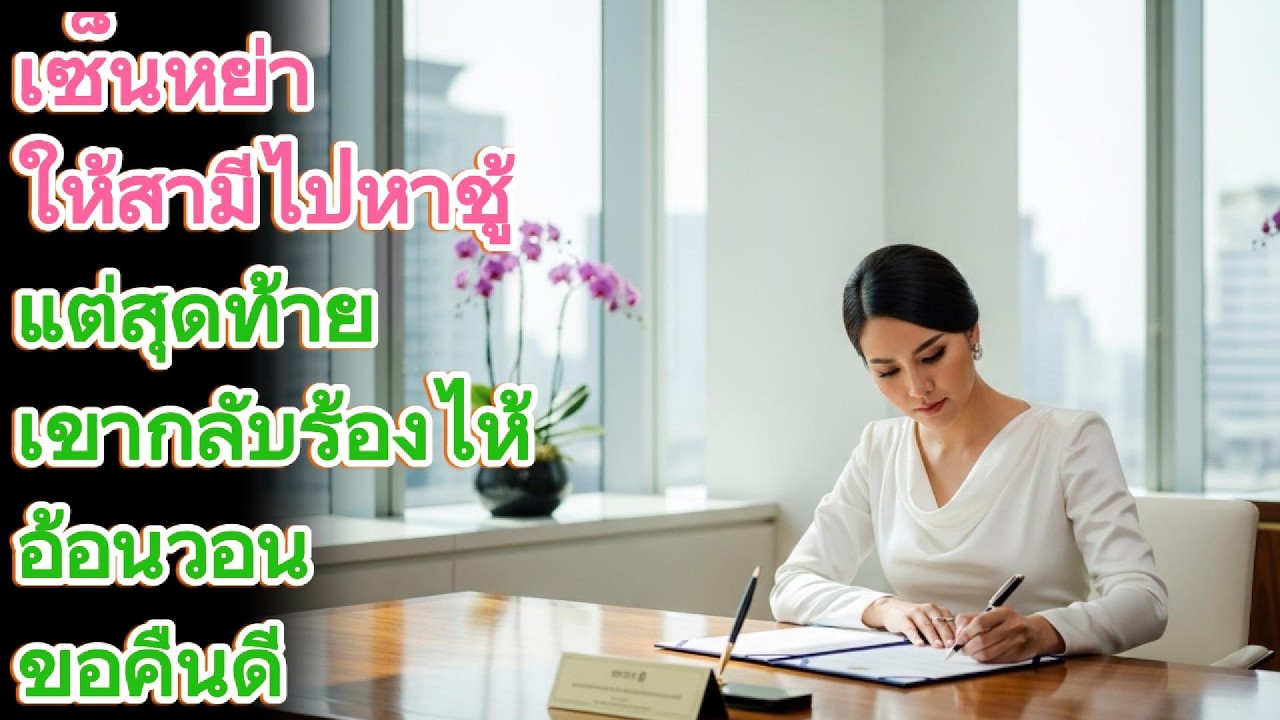 เซ็นหย่าให้สามีไปหาชู้ แต่สุดท้ายเขากลับร้องไห้อ้อนวอนขอคืนดี