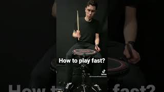 How to play fast? #drumlesson