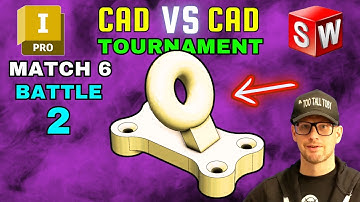 3D CAD esports - TOURNAMENT HIGHLIGHT - Match 6 - PedroTaveres VS DOM - INVENTOR vs SOLIDWORKS