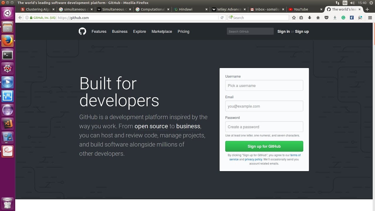 How to create GitHub Account on ubuntu 17.04 - YouTube