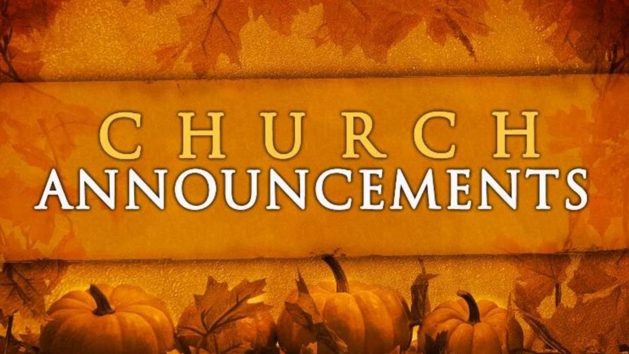 16.09.16 TOC Church Announcements YouTube