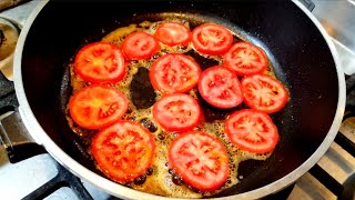 If you only have eggs and tomatoes make this| A delicious breakfast