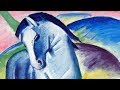 Franz Marc - Sur un grand cheval bleu