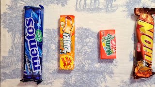 Satisfying video ASMR/lollipops candy, mentos,mamba,lion/opening candy / ASMR.