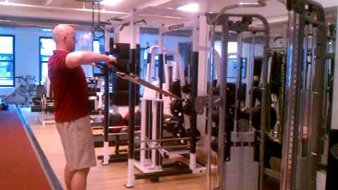 Standing Mid-Pulley Strap Grip External Rotation