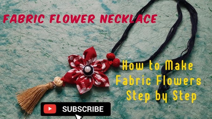 How to Make a DIY Handpainted Fabric Jewelry  Fabric Handmade Jewellery  Design @ArtisanPallet 