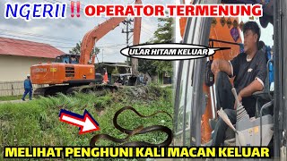 Download Lagu NGERI❗️DETIK-DETIK PENAMPAKAN PREDATOR ULAR HITAM❗️OPERATOR SAMPAI TERDIAM SAAT PENGERUKAN KALI❗️ MP3