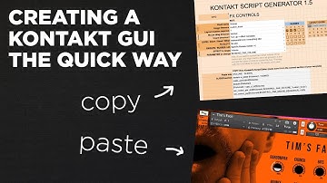 Scripting a GUI in Kontakt (+ FREE spreadsheet, knobs and templates)