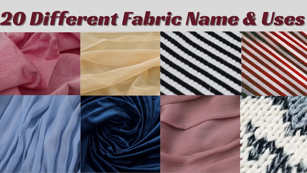 85 FABRIC NAMES, Types of Fabric A-Z (+Pictures)