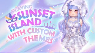 Playing SUNSET ISLAND But With CUSTOM THEMES? (150k 💎 Diamonds Prize!)