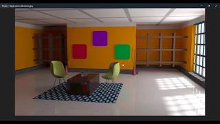Overview of Rendering Interior room  in Maya with MentalRay