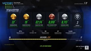 Saving my SR? Gold Eliminations as Zenyatta | Overwatch Competitive