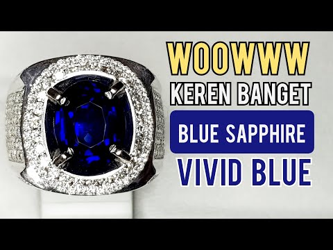 BATU BLUE SAPPHIRE CEYLON PIRUS PERSI KOLONG KEBAYORAN LAMA | JAKARTA GEMSTONES MARKET (INDONESIA). 