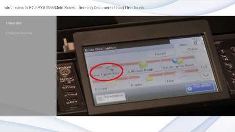 Kyocera ECOSYS - One Touch Send