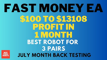Fast Money EA Forex MT4 Robot 2023 July Month Back Testing | Best forex robots