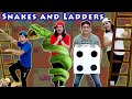SNAKES AND LADDERS | Comedy Family Challenge | Biggest Saap Sidi | Aayu and Pihu Show