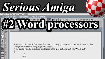 Word processors on the Amiga