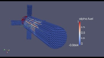 CFD simulation of a liguid-gas ejector made with OpenFOAM
