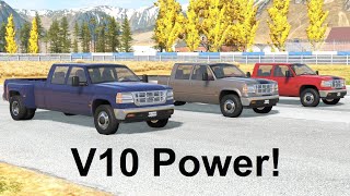 The Ultimate Gas-Guzzling Pickup Trucks! BeamNG. Drive