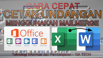 Cara Cepat Cetak Surat Undangan Menggunakan MAILMERGE || Microsoft Word || Materi Informatika SMK