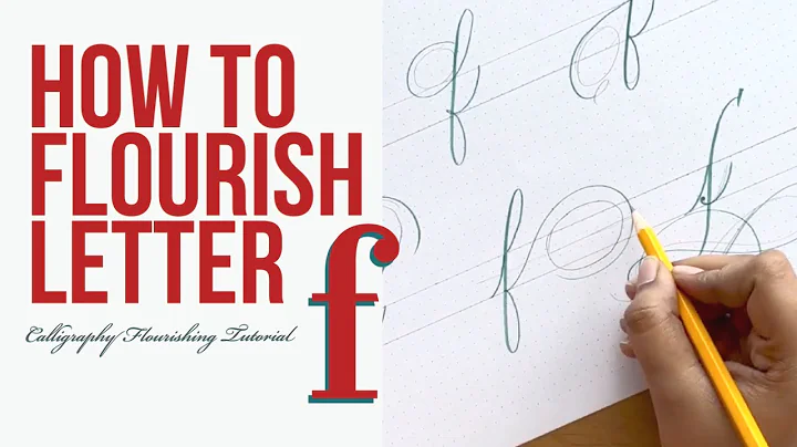 How to flourish letter f. Calligraphy flourishing tutorial