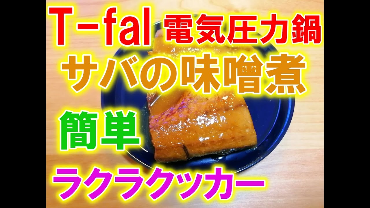 T Fal 電気圧力鍋 ラクラクッカーで簡単 サバの味噌煮 Youtube